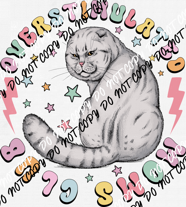 Overstimulated Moms Club DTF Transfer - We Print U Press DTF Transfers