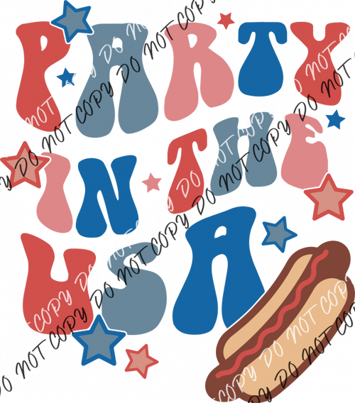 Party In The Usa Hotdog