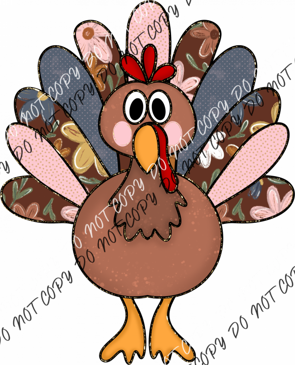 Patchwork Turkey DTF Transfer RTP DTF Transfers
