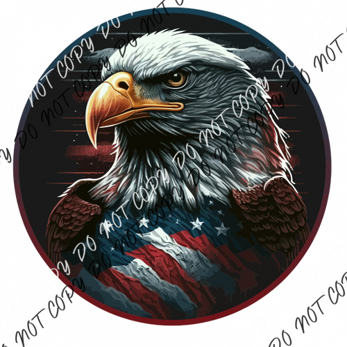 Patriot Eagle With American Flag Dtf Transfer