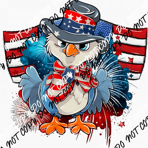 Patriotic Baby Eagle DTF Transfer - We Print U Press DTF Transfers