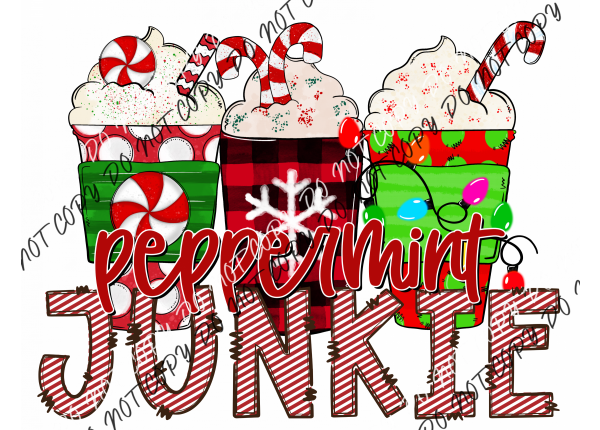 Peppermint Junkie Dtf Transfer