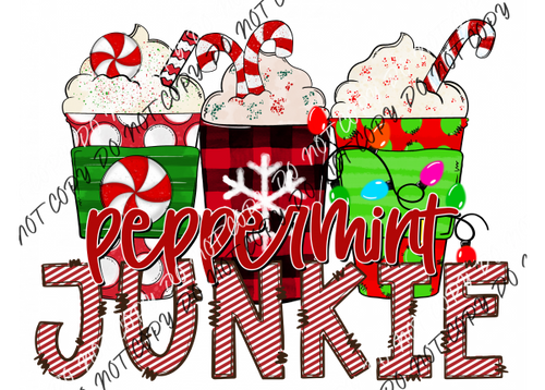 Peppermint Junkie Dtf Transfer