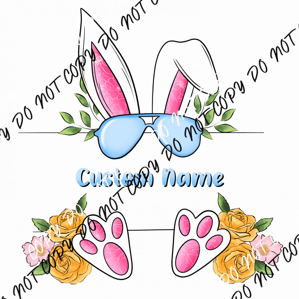 Personalize Bunny Ears - We Print U Press DTF Transfers