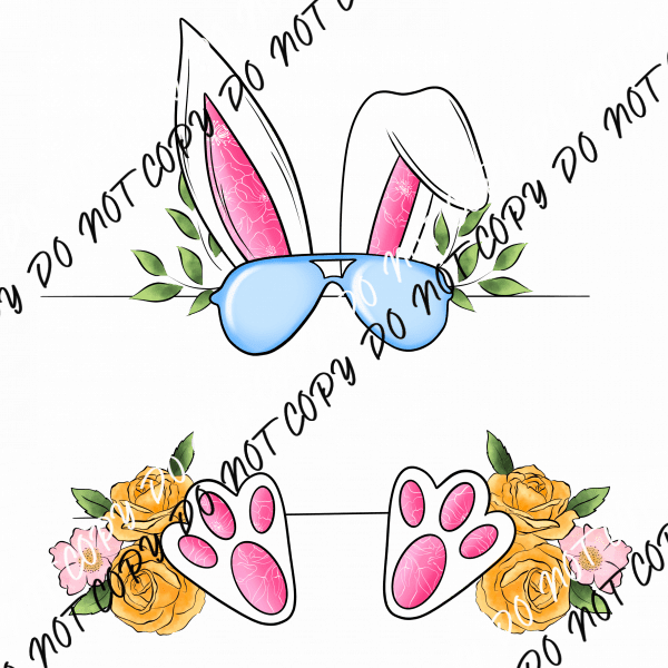 Personalize Bunny Ears - We Print U Press DTF Transfers