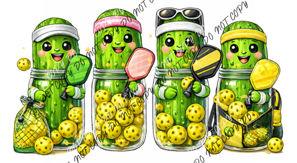 Pickleball Pickles Squad DTF Transfer RTP DTF Transfers