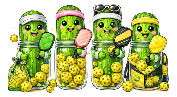 Pickleball Pickles Squad DTF Transfer RTP DTF Transfers