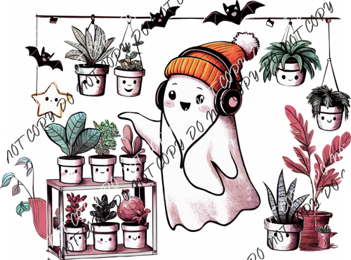 Plant Lovin Ghosty Dtf Transfer Rtp Transfers