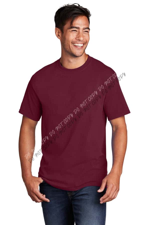 Port & Company® - Core Cotton Tee. Pc54 Cardinal / S