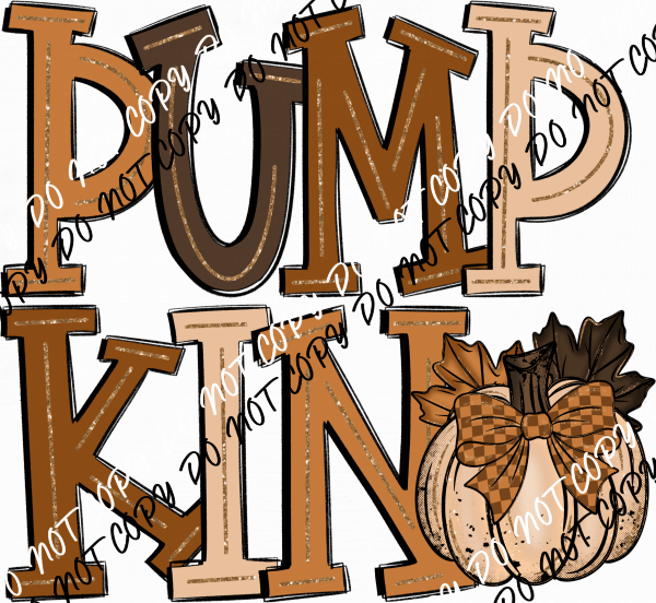 Pumpkin Doodle DTF Transfer - We Print U Press DTF Transfers