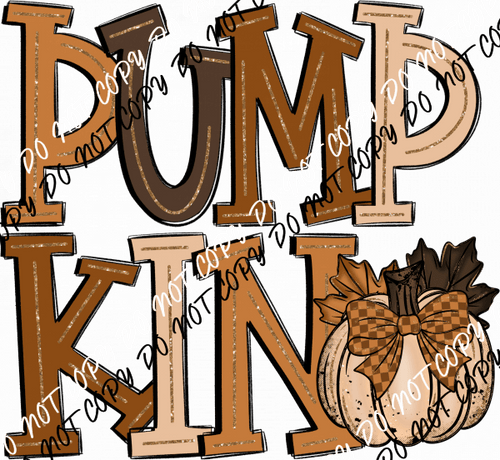 Pumpkin Doodle DTF Transfer - We Print U Press DTF Transfers