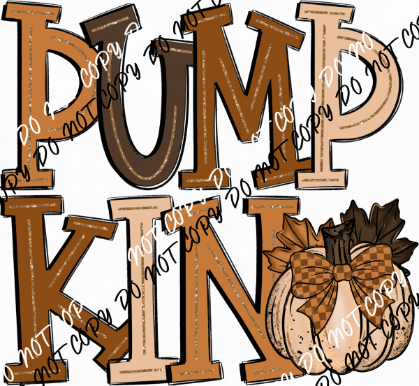 Pumpkin Doodle DTF Transfer - We Print U Press DTF Transfers