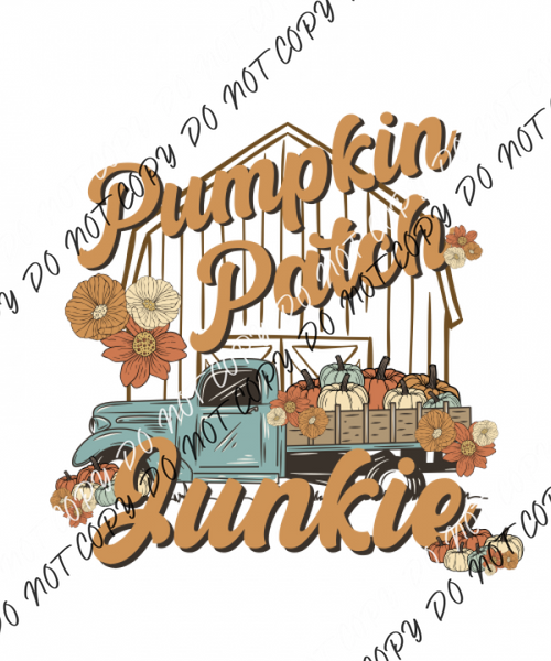 Pumpkin Patch Junkie Dtf Transfer Transfers