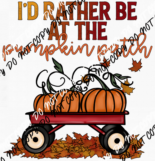 Pumpkin Patch Wagon DTF Transfer - We Print U Press DTF Transfers