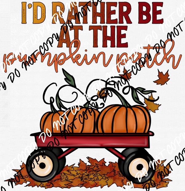 Pumpkin Patch Wagon DTF Transfer - We Print U Press DTF Transfers