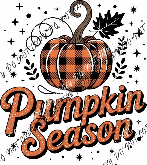Pumpkin Season DTF Transfer - We Print U Press DTF Transfers