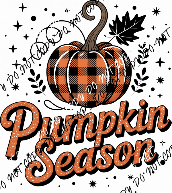 Pumpkin Season DTF Transfer - We Print U Press DTF Transfers