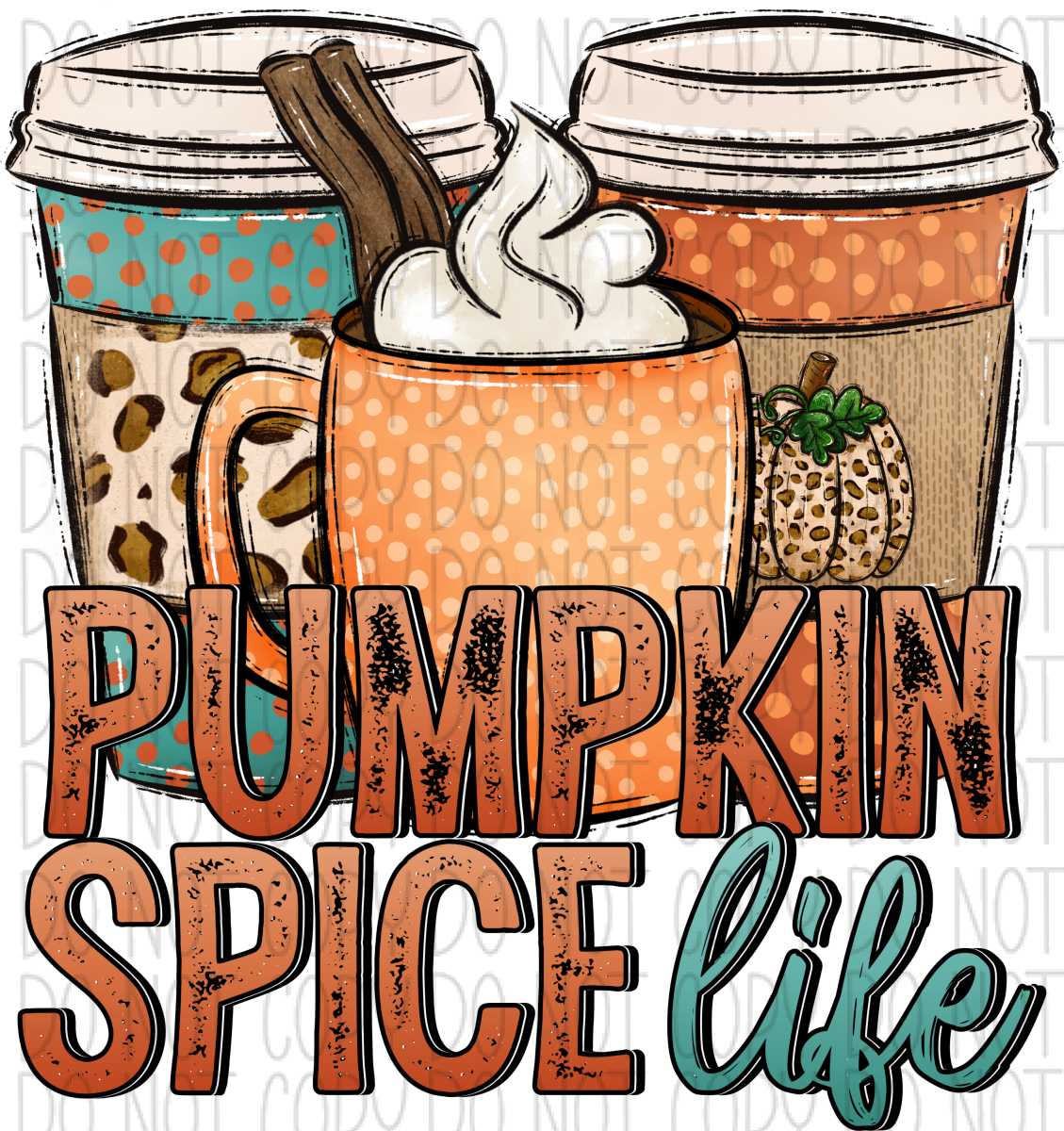 Pumpkin Spice Life Dtf Transfer