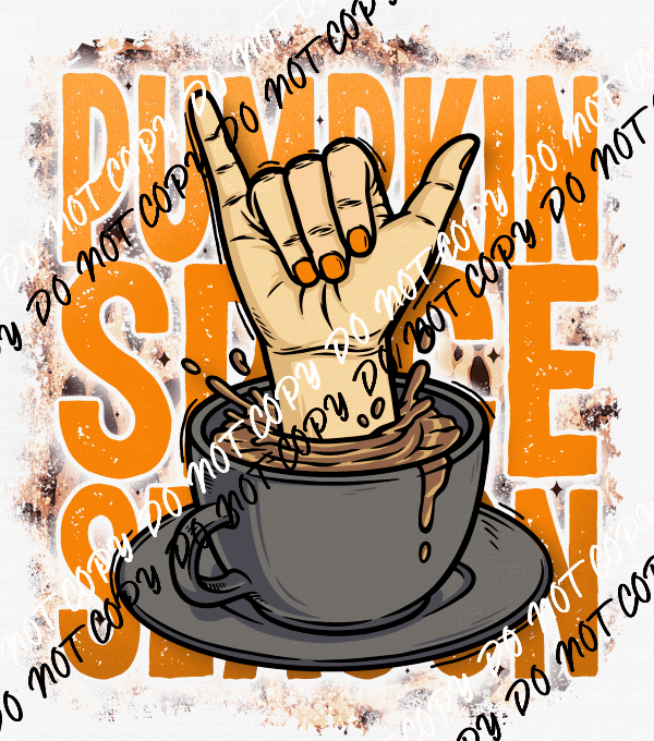 Pumpkin Spice Season Hang Loose DTF Transfer - We Print U Press DTF Transfers