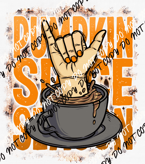 Pumpkin Spice Season Hang Loose DTF Transfer - We Print U Press DTF Transfers