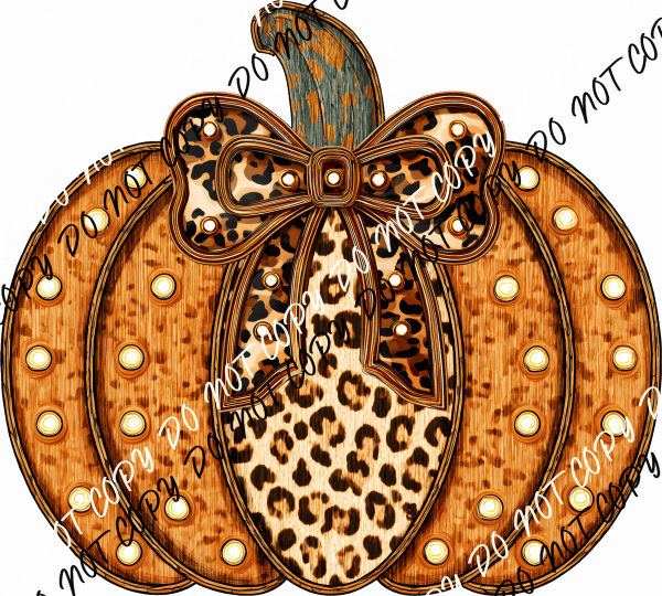 Pumpkin with Faux Glitz DTF Transfer - We Print U Press DTF Transfers