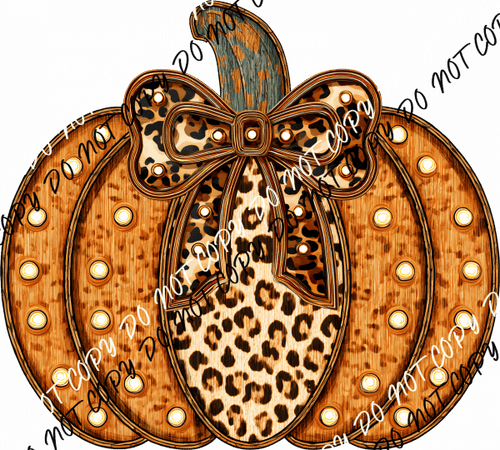 Pumpkin with Faux Glitz DTF Transfer - We Print U Press DTF Transfers