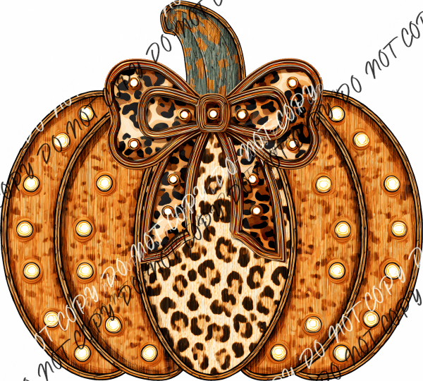 Pumpkin with Faux Glitz DTF Transfer - We Print U Press DTF Transfers
