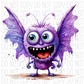 Purple Butterfly Monster Dtf Transfer Transfers