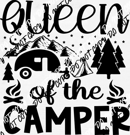 Queen of the Camper DTF Transfer - We Print U Press DTF Transfers