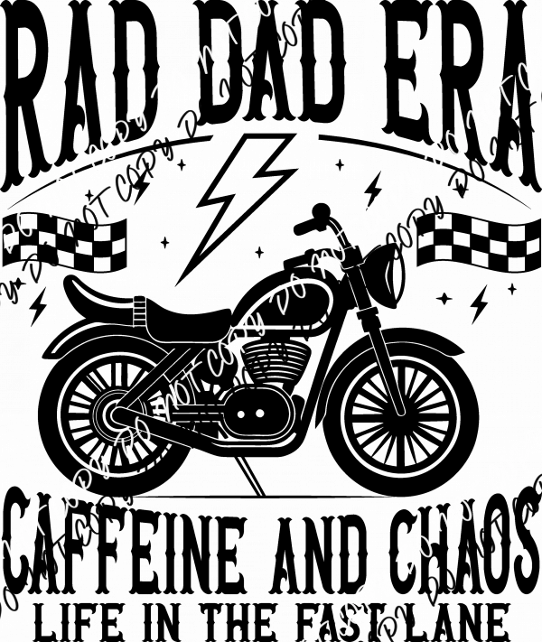 Rad Dads Tattoos and Beards DTF Transfer - We Print U Press DTF Transfers