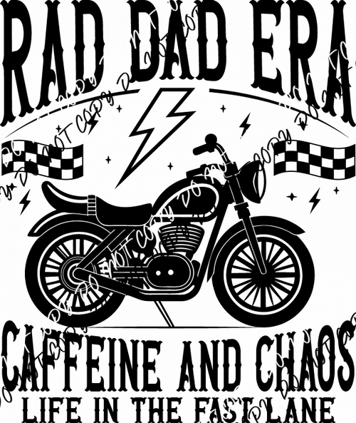 Rad Dads Tattoos and Beards DTF Transfer - We Print U Press DTF Transfers