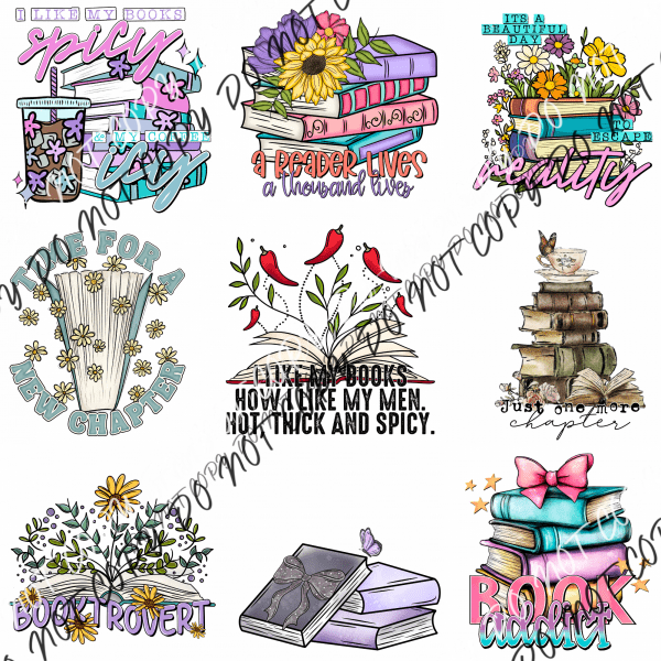 READING MINI UV TRANSFER BUNDLE - We Print U Press DTF Transfers