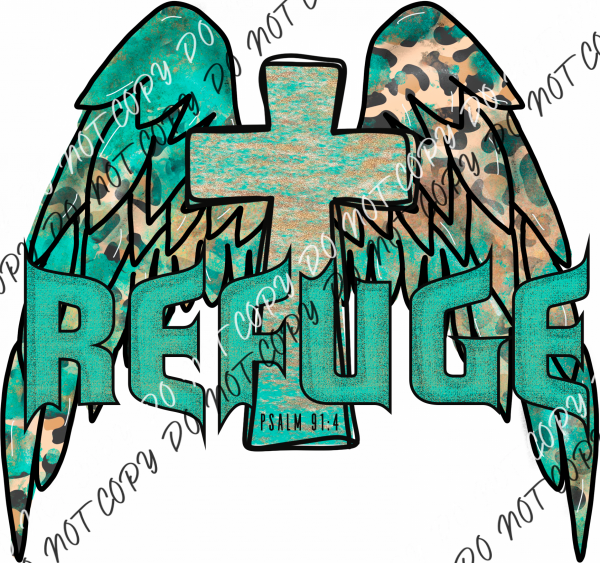 Refuge Winged Cross Dtf Transfer Rtp Transfers