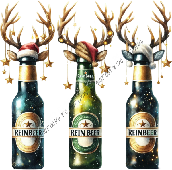 Reinbeer Christmas DTF Transfer RTP DTF Transfers