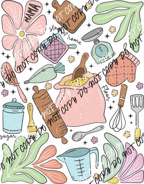 Retro Baking Mama DTF Transfer - We Print U Press DTF Transfers