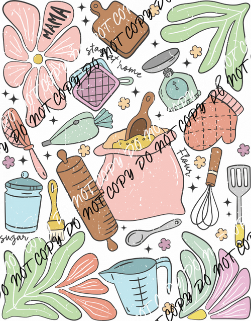 Retro Baking Mama DTF Transfer - We Print U Press DTF Transfers