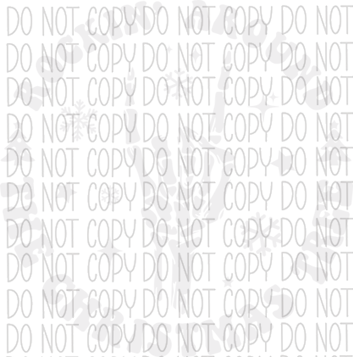 Rockin Around The Christmas Tree Skeleton Hand Dtf Transfer Tag 1.5X1.5 / White Text