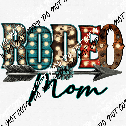 Rodeo Mom Lights Arrow DTF Transfer - We Print U Press DTF Transfers