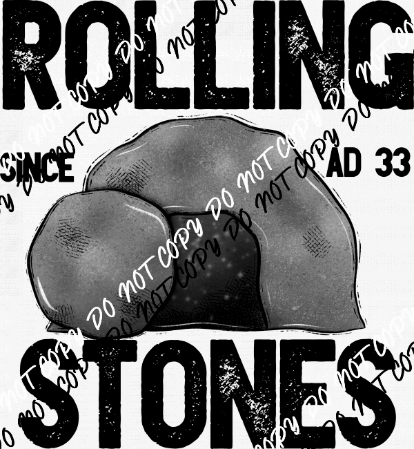 Rolling Stones DTF Transfer - We Print U Press DTF Transfers