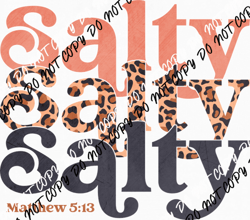 Salty Leopard Stacked DTF Transfer - We Print U Press DTF Transfers