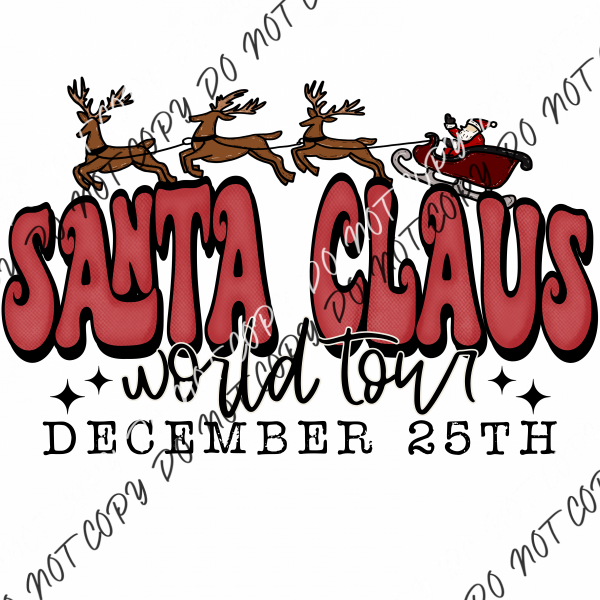 Santa Claus World Tour Dtf Transfer Rtp Transfers