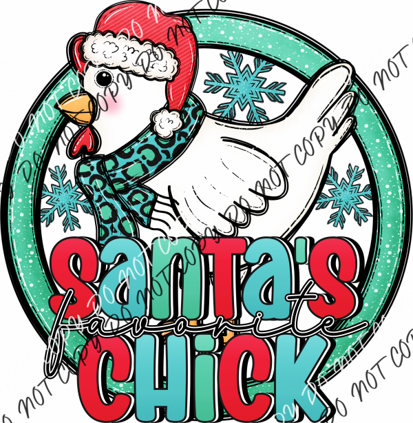 Santas Favorite Chick Dtf Transfer Rtp Transfers