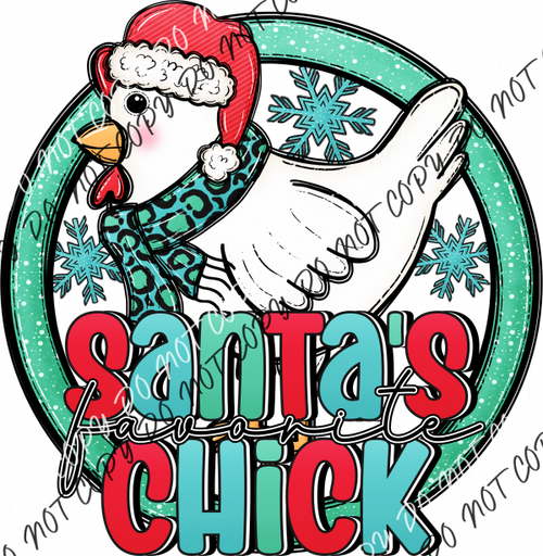 Santas Favorite Chick Dtf Transfer Rtp Transfers