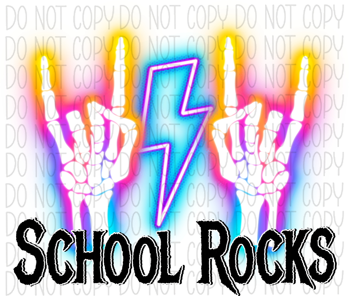 School Rocks Dtf Transfer