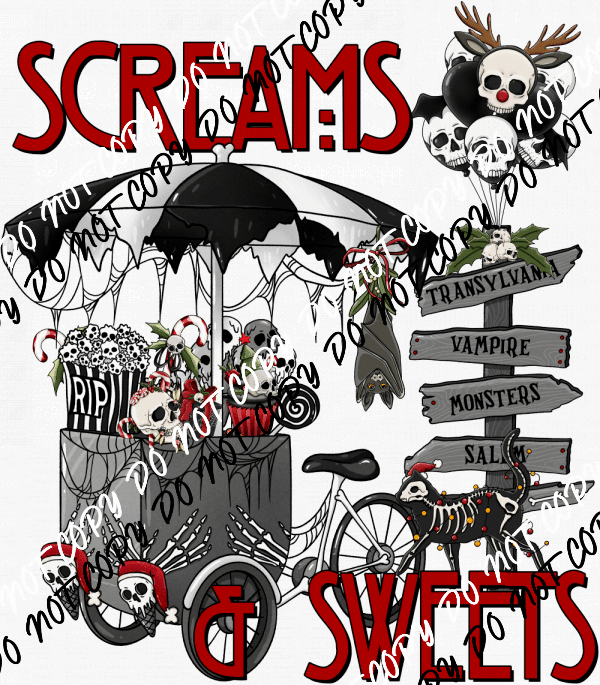 Screams & Sweets DTF Transfer - We Print U Press DTF Transfers