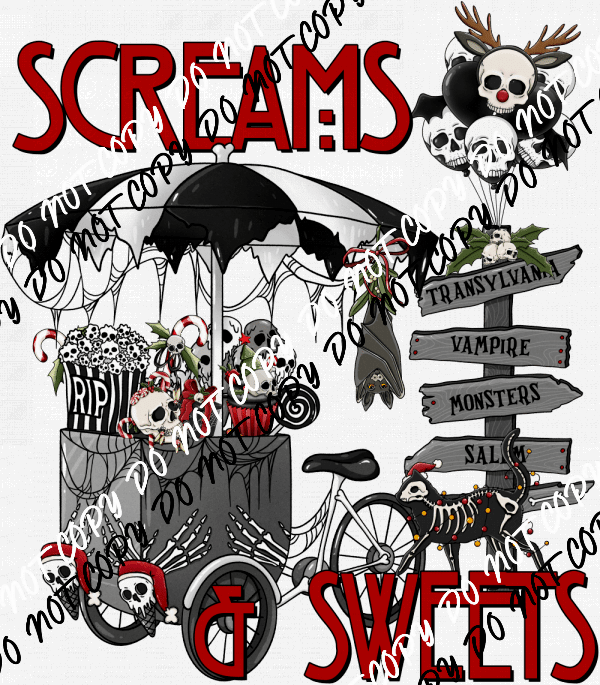 Screams & Sweets DTF Transfer - We Print U Press DTF Transfers