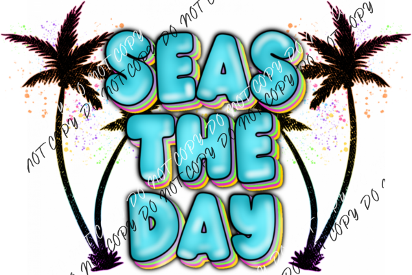 Seas The Day Palm Trees Dtf Transfer Rtp Transfers