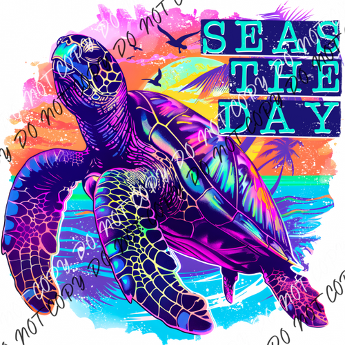 Seas The Day Sea Turtle Dtf Transfer Rtp Transfers