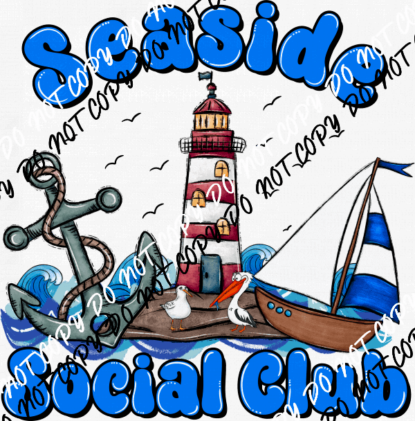 Seaside Social Club DTF Transfer - We Print U Press DTF Transfers