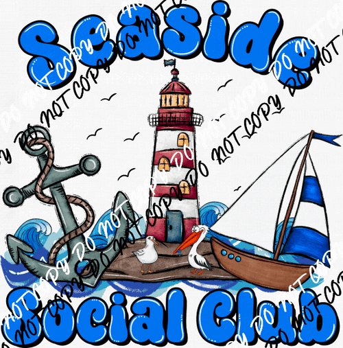 Seaside Social Club DTF Transfer - We Print U Press DTF Transfers